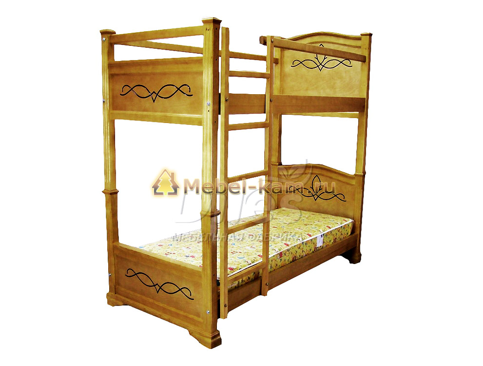 Двухъярусные кровати из сосны