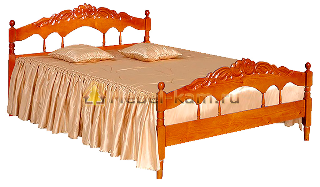кровать из сосны точеная
